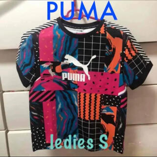 プーマ(PUMA)のPUMA カラフルTシャツ　レディースS(Tシャツ(半袖/袖なし))