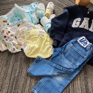 ベビーギャップ(babyGAP)の70〜90 布オムツカバー＆服セット(ベビーおむつカバー)