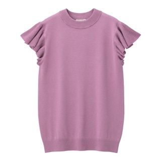 ジーユー(GU)の新品♡GU フリルスリーブセーター　フレンチスリーブ　フリルタンク　ニット♡(ニット/セーター)