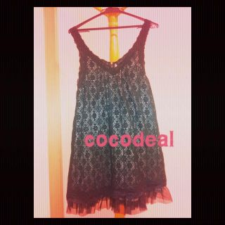 ココディール(COCO DEAL)の★COCODEAL 起毛レースワンピ(ミニワンピース)