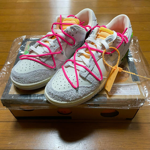 NIKE オフホワイト ダンクLOW lot17 27.5