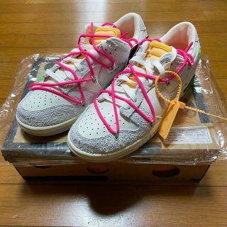 ナイキ(NIKE)のNIKE オフホワイト ダンクLOW lot17 27.5(スニーカー)