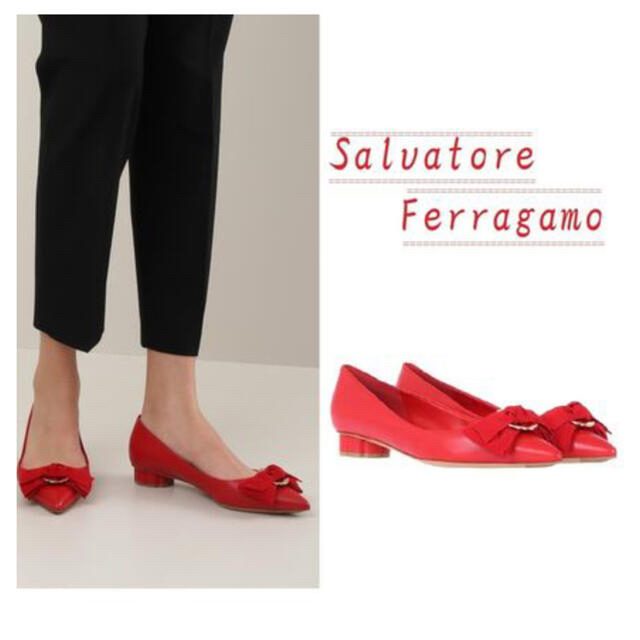 Salvatore Ferragamo(サルヴァトーレフェラガモ)のSalvatore Ferragamo パンプス　talla フラワーヒール レディースの靴/シューズ(ハイヒール/パンプス)の商品写真