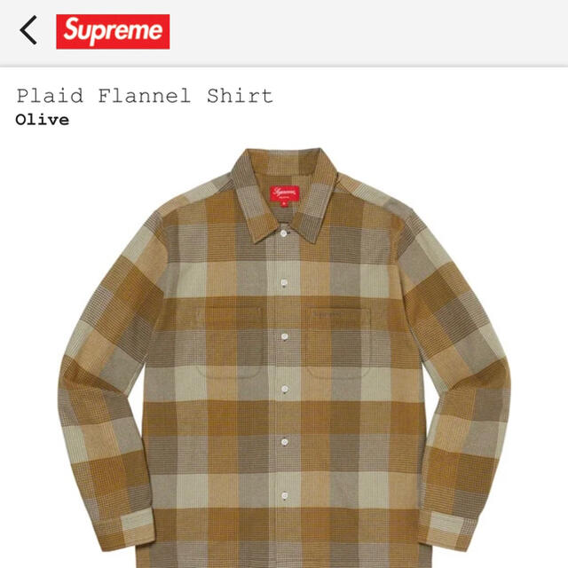 メンズSupreme Plaid Flannel Shirt 【Sサイズ】