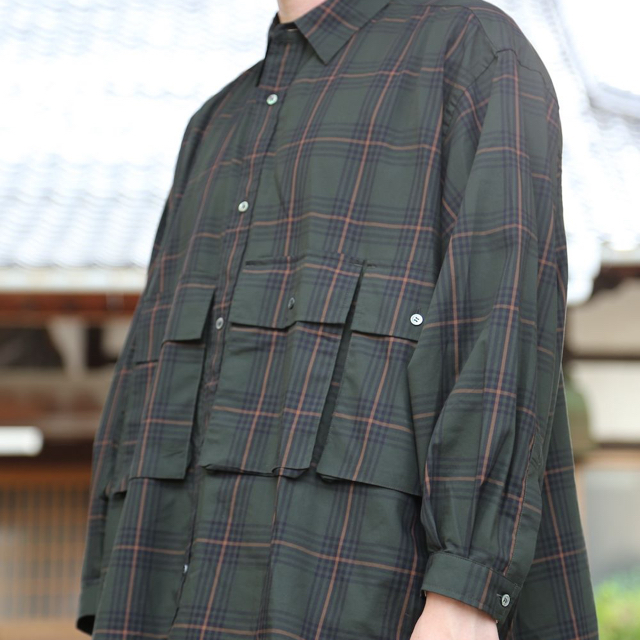 1LDK SELECT(ワンエルディーケーセレクト)のfreshservice Check Flap Pocket L/S Shirt メンズのトップス(シャツ)の商品写真