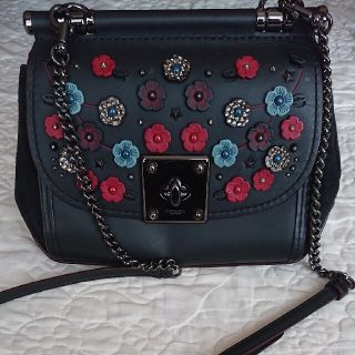 コーチ(COACH)のコーチの花柄ショルダーバッグ COACH 革(ショルダーバッグ)