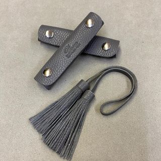 レディース　ハンドバッグleatherハンドルカバー＆フリンジタッセルチャーム(その他)