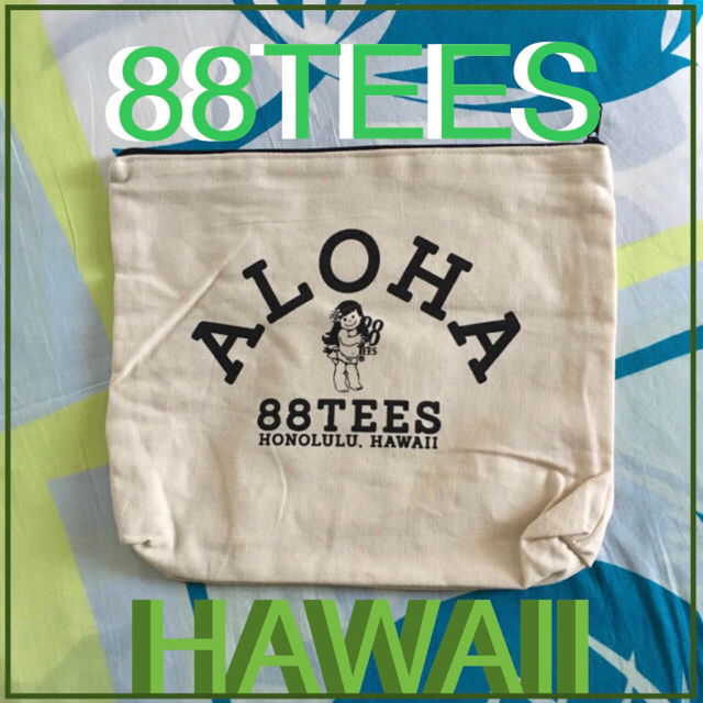 88TEES(エイティーエイティーズ)の８８TEESエイティエイティーズhawaii限定セカンドポーチクラッチBAG レディースのファッション小物(ポーチ)の商品写真