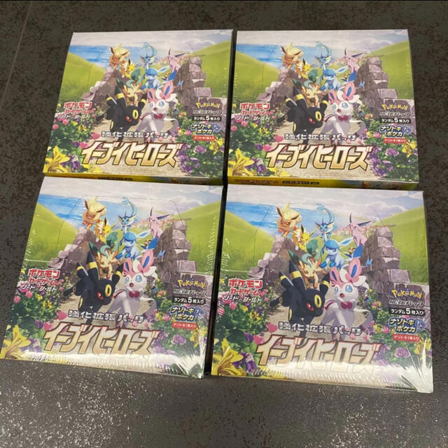 ポケモンカード イーブイヒーローズ 4box シュリンク付き新品未開封品