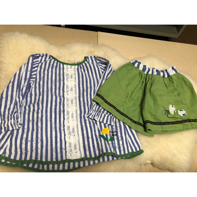 Petit jam(プチジャム)の葵様専用 プチジャム 130 ブラウス ショートパンツ キッズ/ベビー/マタニティのキッズ服女の子用(90cm~)(Tシャツ/カットソー)の商品写真