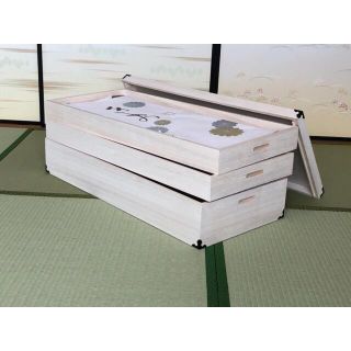 ★送料無料★総桐衣装ケース　3段　着物入れ　新品　国産　完成品(ケース/ボックス)