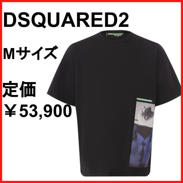 DSQUARED2 ディースクエアードメンズトップスプリントTシャツブラックM ...