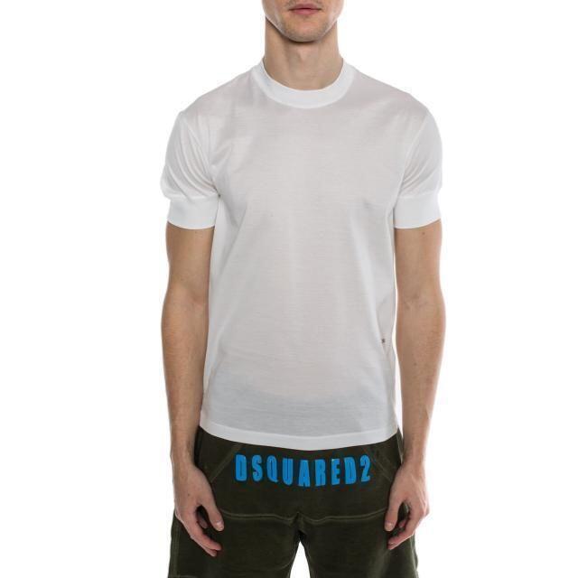 DSQUARED2ディースクエアード 2メンズトップスUネックTシャツホワイトM
