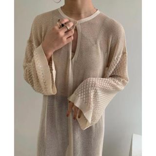 カスタネ(Kastane)のamiur  openwork knit ops (ロングワンピース/マキシワンピース)