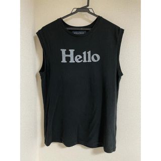 マディソンブルー(MADISONBLUE)のマディソンブルーHelloロゴ　black(Tシャツ(半袖/袖なし))