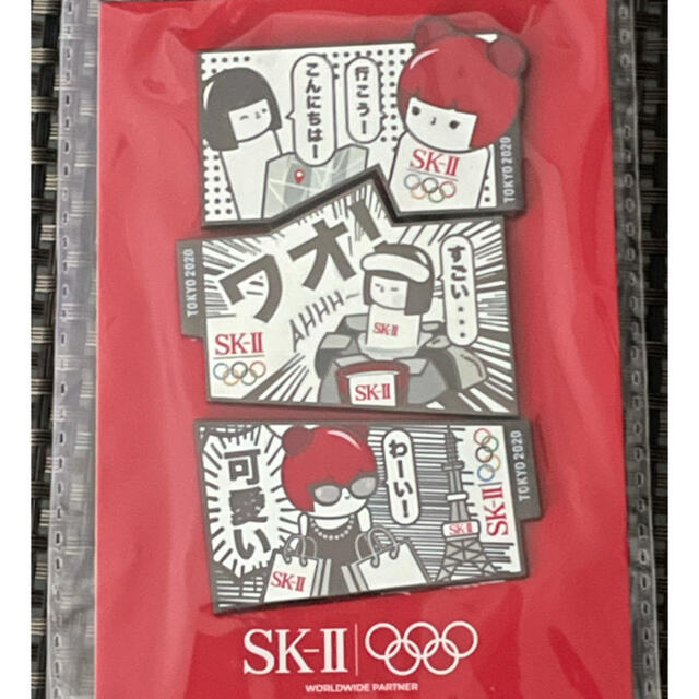 SK-II(エスケーツー)のSK2 SKII オリンピック　ピンバッジ エンタメ/ホビーのコレクション(ノベルティグッズ)の商品写真