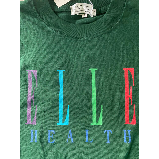 激レア　ELLE HEALTH エル　ビッグロゴ　ダサかわTシャツ