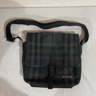 バーバリー(BURBERRY)のバーバリー　ショルダーバッグ　チェック　グレー　中古品　#1116(ショルダーバッグ)