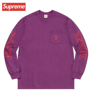 Supreme Stacked L/S Top ピンク L 国内正規品