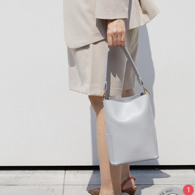 RANDEBOO Petit bucket bag ライトグレー