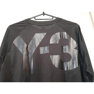 ワイスリー(Y-3)のY-3　ロングTシャツ　黒　ブラック　バックプリント(Tシャツ/カットソー(七分/長袖))