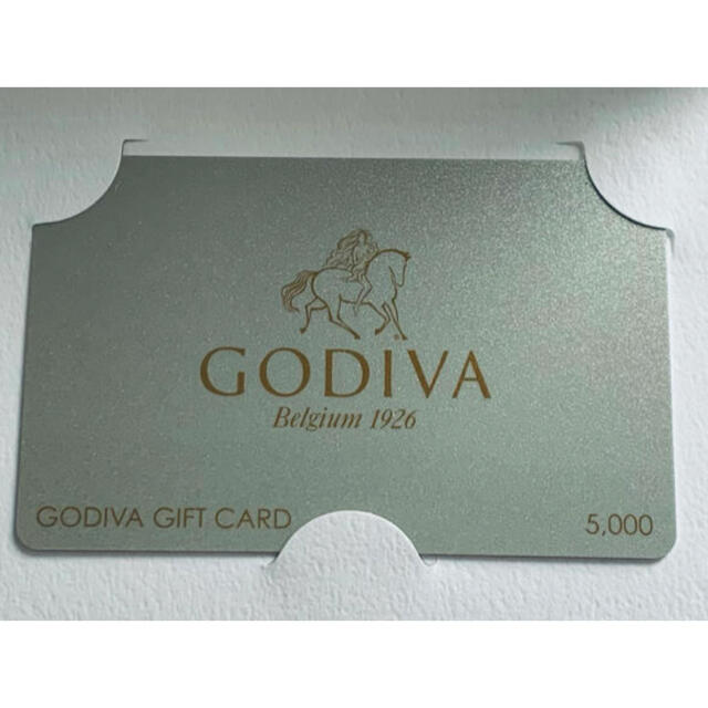 GODIVA ギフトカード 5000円分  チケットの優待券/割引券(ショッピング)の商品写真