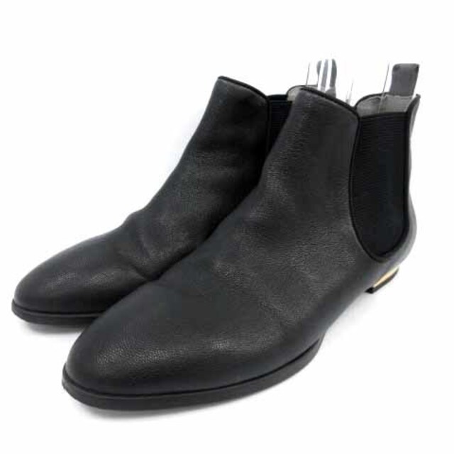 DIANA(ダイアナ)のダイアナ サイドゴアブーツ レザー ショートブーツ ローヒール 23cm 黒 レディースの靴/シューズ(ブーツ)の商品写真