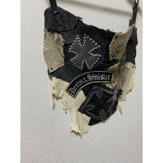 Yasuyuki Ishii トリプルレザーパッチワークヒップカバー-