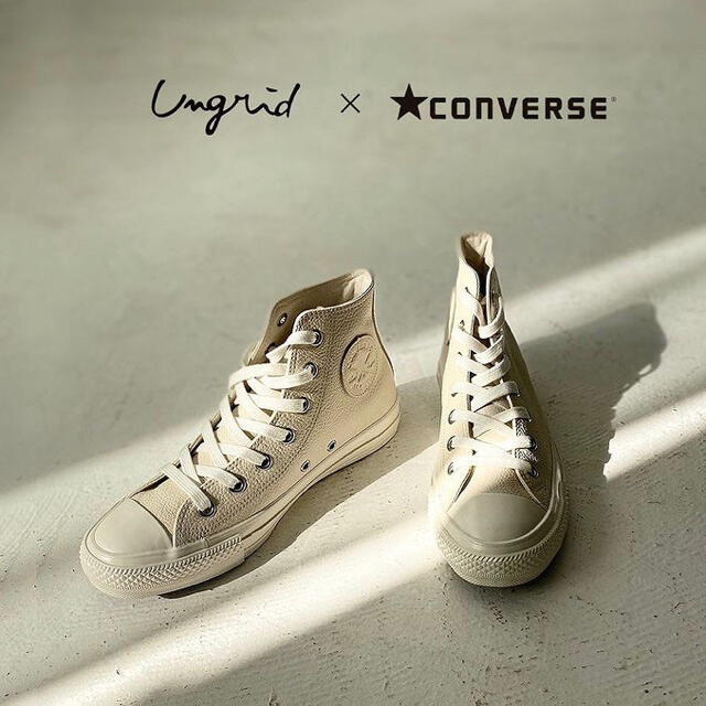 Ungrid(アングリッド)のアングリッド コンバース convers レザー 24.5 レディースの靴/シューズ(スニーカー)の商品写真