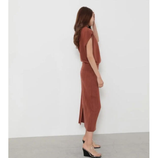 rienda(リエンダ)のknitマキシジャストウエストスカート レディースのスカート(ロングスカート)の商品写真