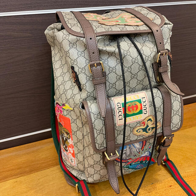 Gucci(グッチ)の★中古 美品 GUCCI クーリエ GGスプリーム シェリーライン バックパック メンズのバッグ(バッグパック/リュック)の商品写真