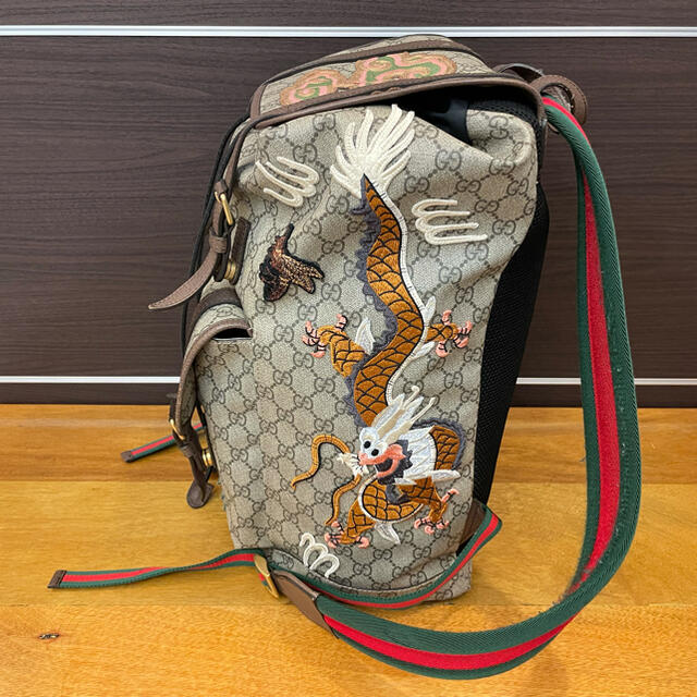 ★中古 美品 GUCCI クーリエ GGスプリーム シェリーライン バックパック