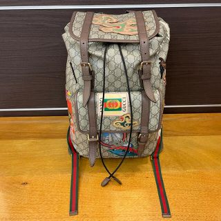 グッチ(Gucci)の★中古 美品 GUCCI クーリエ GGスプリーム シェリーライン バックパック(バッグパック/リュック)