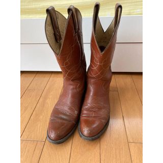 トニーラマ(Tony Lama)のジャスティン　ウエスタンブーツ　24~24.5cm　キャメル　テキサス　ブラウン(ブーツ)