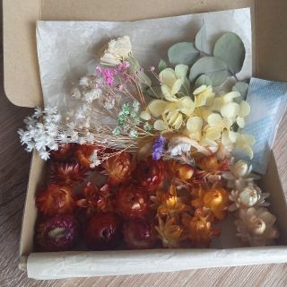 花材❁.*･ﾟ詰め合わせ BOX   ハンドメイド☆(ドライフラワー)