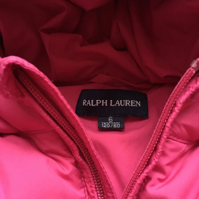 Ralph Lauren(ラルフローレン)のRALPH LAUREN ★ラルフローレンダウンジャケット120 キッズ/ベビー/マタニティのキッズ服女の子用(90cm~)(ジャケット/上着)の商品写真