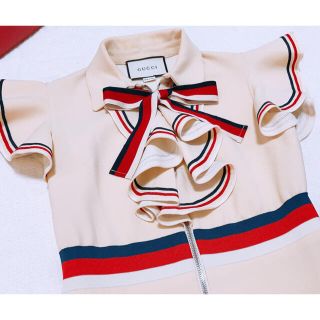最終値下げ!!GUCCI トリコロールワンピース-