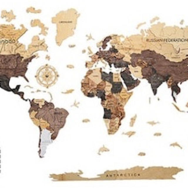 値下げ】世界地図 インテリア 壁掛け 木製 ウォール Lサイズ 国旗ピン ...