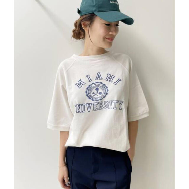 L'Appartement DEUXIEME CLASSE(アパルトモンドゥーズィエムクラス)のREMI RELIEF/レミレリーフPrint 1/2 Sleeve Sweat レディースのトップス(トレーナー/スウェット)の商品写真