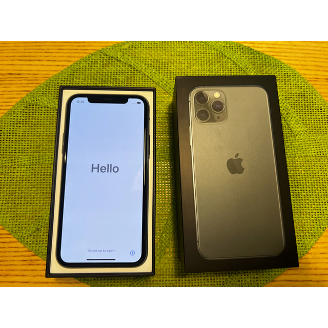 スマートフォン/携帯電話iPhone 11 Pro 256GB ミッドナイトグリーンSIMロック解除済み