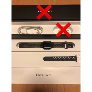 アップルウォッチ(Apple Watch)のApplewatch series3 NIKE グレー  38mm GPS (腕時計(デジタル))