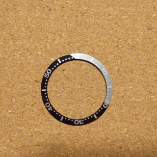 セイコー(SEIKO)の社外品　SEIKO　復刻サード用ベゼルインサート　黒&グレー　SRP777(その他)