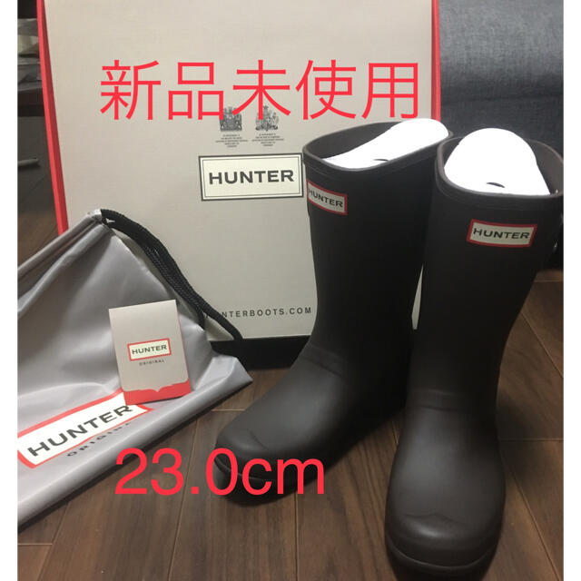 HUNTER(ハンター)の新品未使用　HUNTER ハンター オリジナルツアーショート ブラウン　23cm レディースの靴/シューズ(レインブーツ/長靴)の商品写真