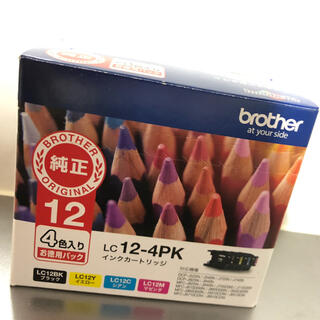 ブラザー(brother)のブラザー 【brother純正】LC12-4PKインクカートリッジ4色パック(オフィス用品一般)