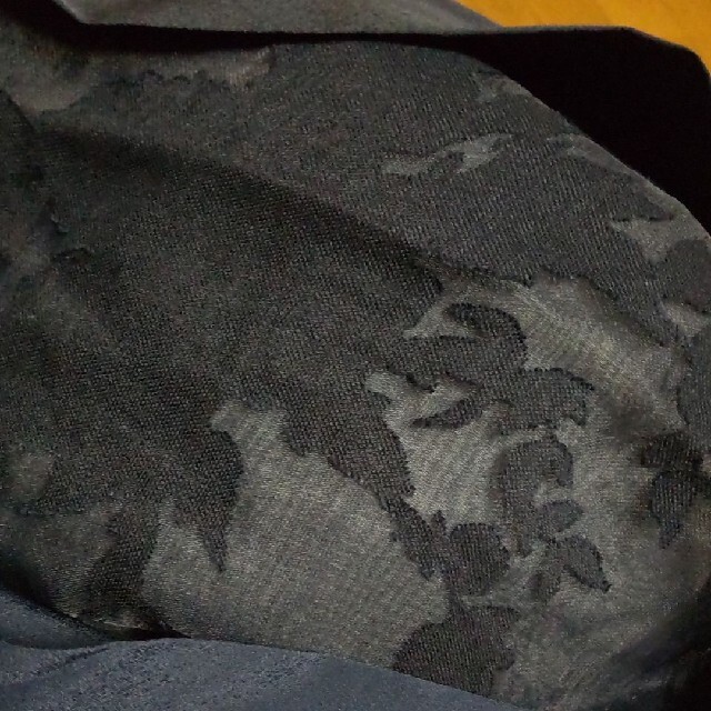 黒紺　トップス　袖レース　M レディースのトップス(カットソー(半袖/袖なし))の商品写真