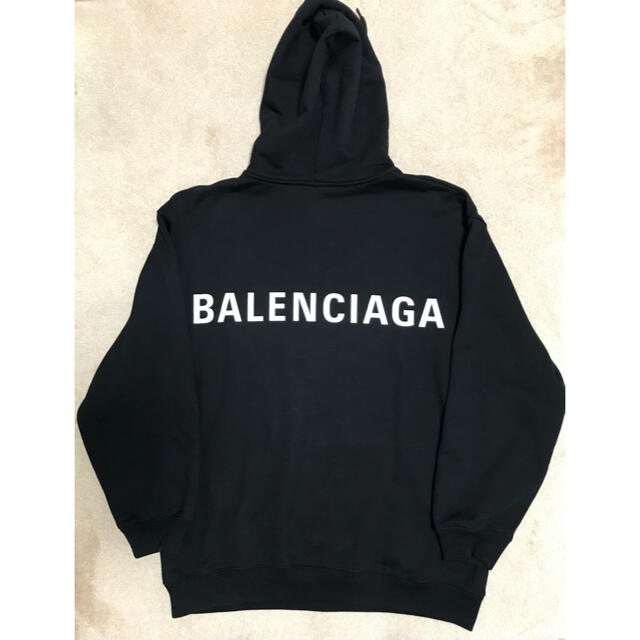 新品本物保証 Balenciaga - バレンシアガ バックプリントパーカーの