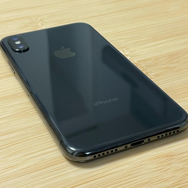 Apple(アップル)のお値下げ【美品】iPhoneX 256GB スペースグレイ iPhone10 スマホ/家電/カメラのスマートフォン/携帯電話(スマートフォン本体)の商品写真