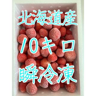 冷凍いちご　10キロ　瞬冷凍　北海道産(フルーツ)