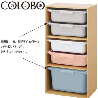 ニトリ(ニトリ)の【ニトリ】カラボにぴったり 収納ボックス 浅型 ４個セット (ケース/ボックス)