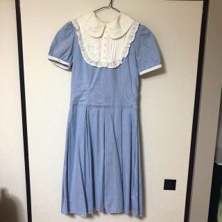 Victorian maiden(ストライプ ・ ひざ丈ワンピース)のフリマ Victorian maiden(ストライプ ・ ひざ丈ワンピース)のフリマ